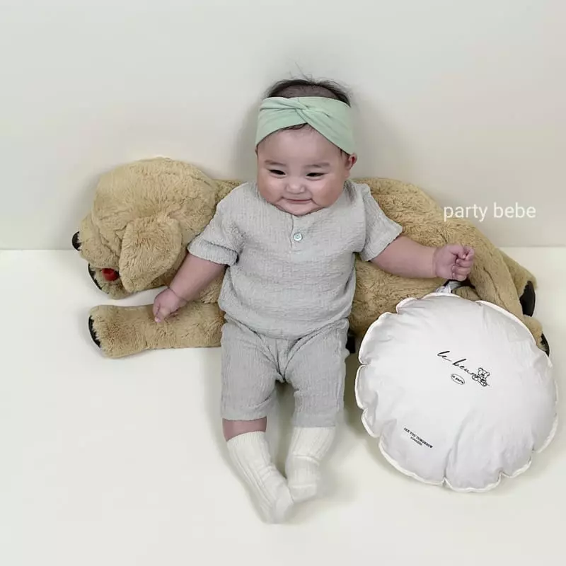 Party Kids - Korean Baby Fashion - #babyboutique - Ice Top Bottom Set - 3