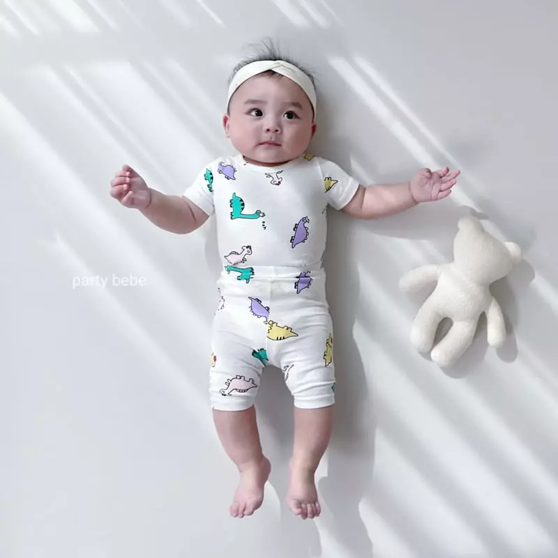 Party Kids - Korean Baby Fashion - #babyboutique - Dino Easywear - 5