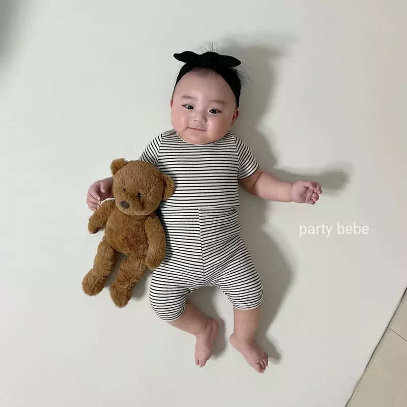 Party Kids - Korean Baby Fashion - #babyboutiqueclothing - Stripes Cong Easywear - 6