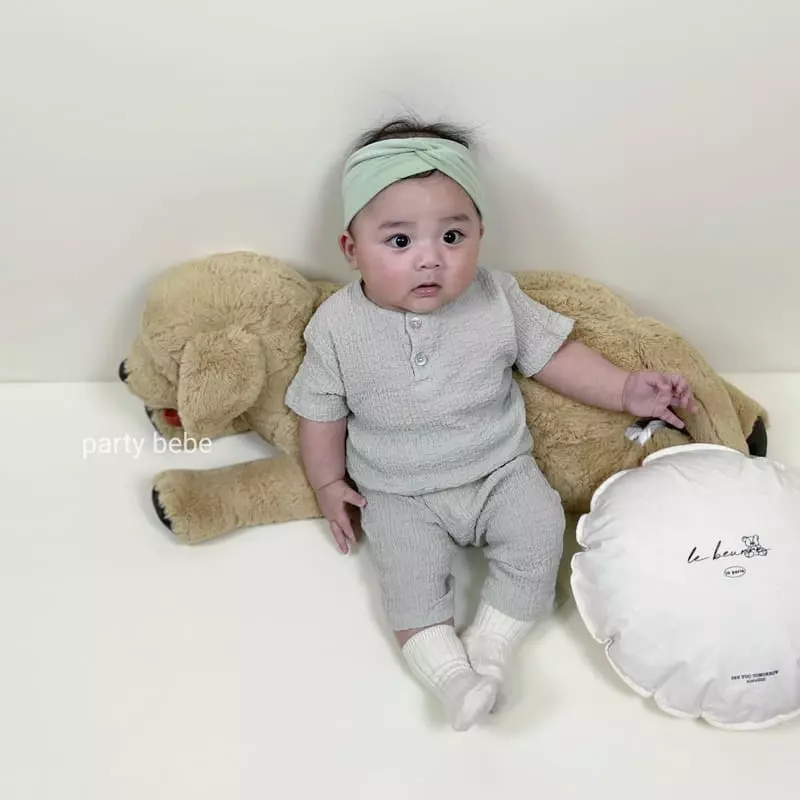 Party Kids - Korean Baby Fashion - #babyboutique - Ice Top Bottom Set - 4