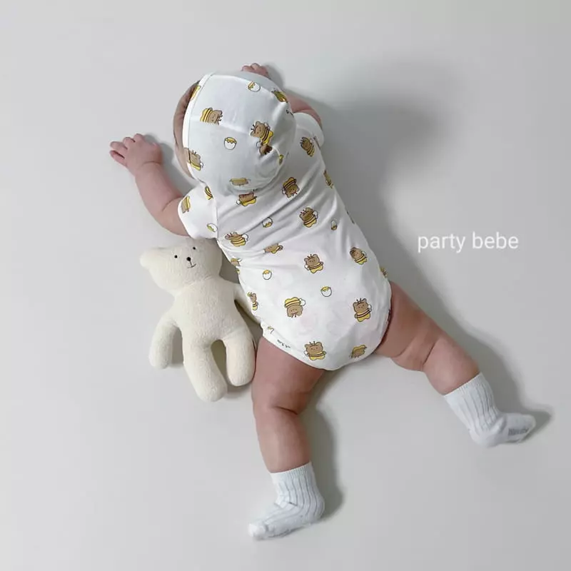 Party Kids - Korean Baby Fashion - #babyboutiqueclothing - Nhoney Bee Bodysuit with Bonnet - 8
