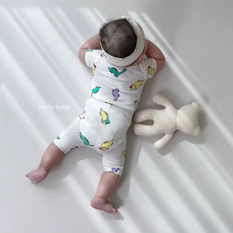 Party Kids - Korean Baby Fashion - #babyboutiqueclothing - Dino Easywear - 6