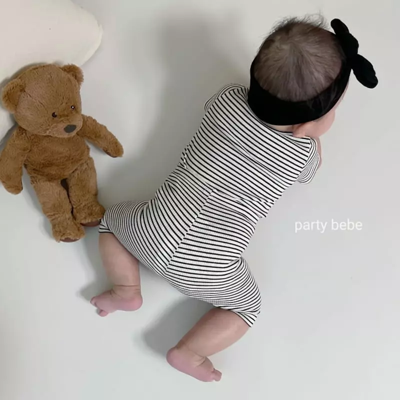 Party Kids - Korean Baby Fashion - #babyclothing - Stripes Cong Easywear - 7