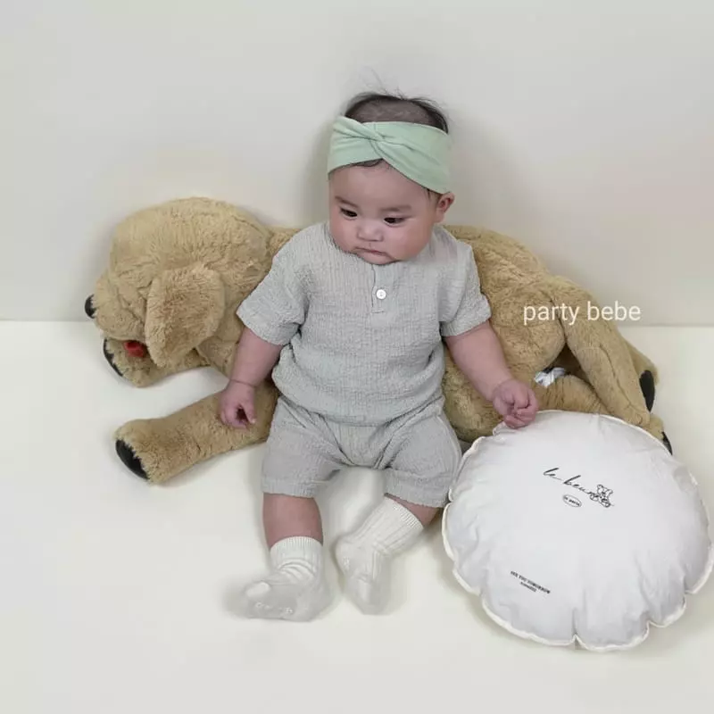 Party Kids - Korean Baby Fashion - #babyclothing - Ice Top Bottom Set - 5