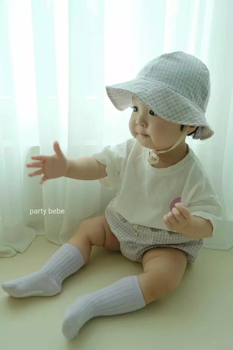 Party Kids - Korean Baby Fashion - #babyclothing - Maman Top Bloomer with Bucket Hat - 9