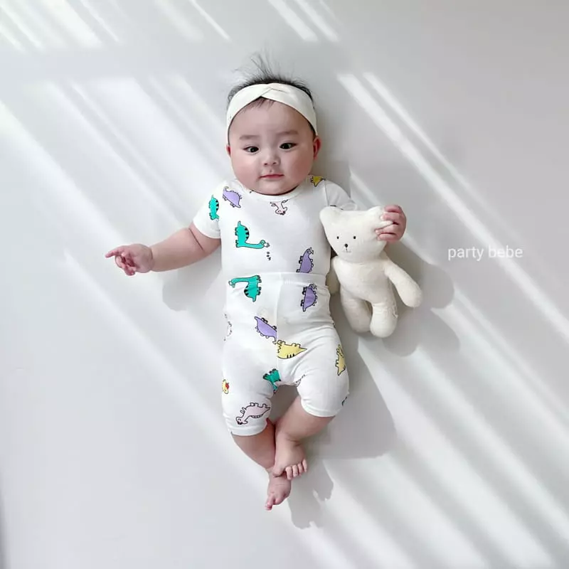 Party Kids - Korean Baby Fashion - #babyclothing - Dino Easywear - 7