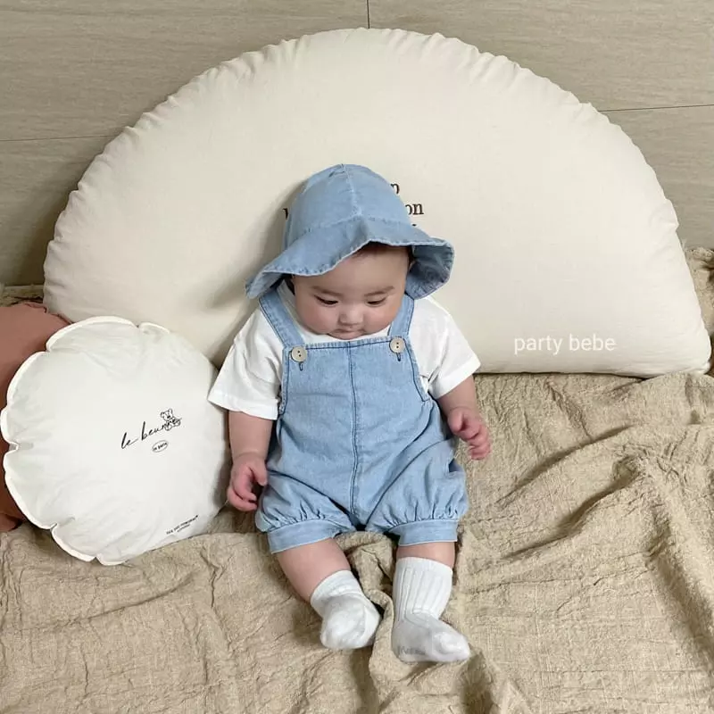 Party Kids - Korean Baby Fashion - #babyfashion - Ppippi Overalls with Bucket Hat
