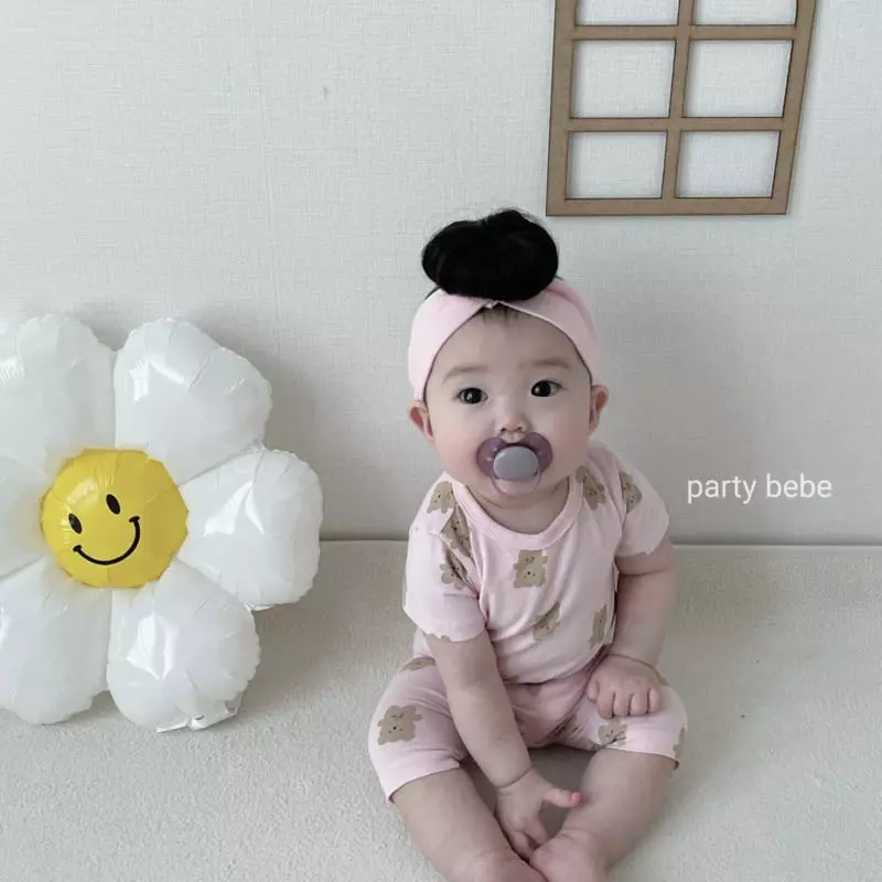 Party Kids - Korean Baby Fashion - #babygirlfashion - Cherry Bear Easywear - 6