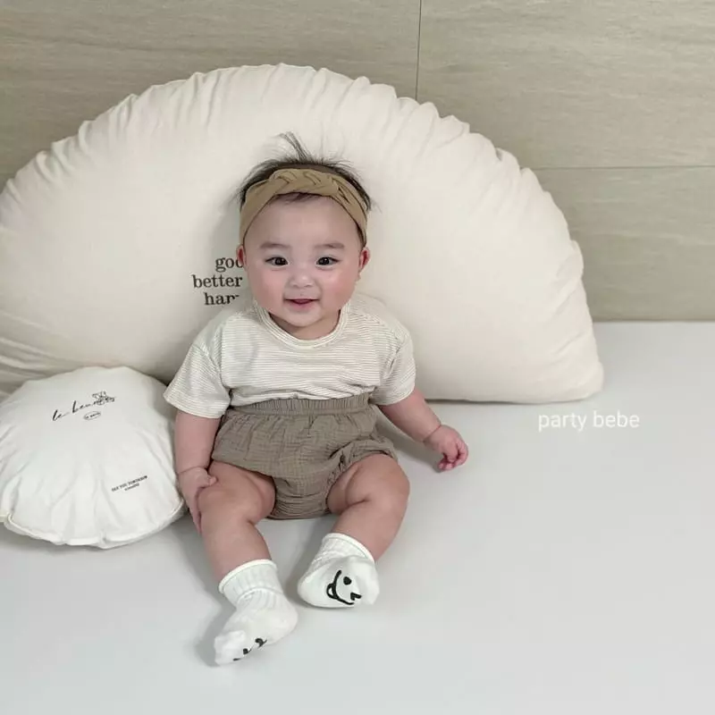 Party Kids - Korean Baby Fashion - #babygirlfashion - Pom Pom Bloomer - 2