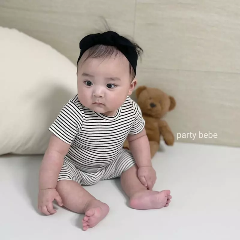 Party Kids - Korean Baby Fashion - #babylifestyle - Stripes Cong Easywear - 11