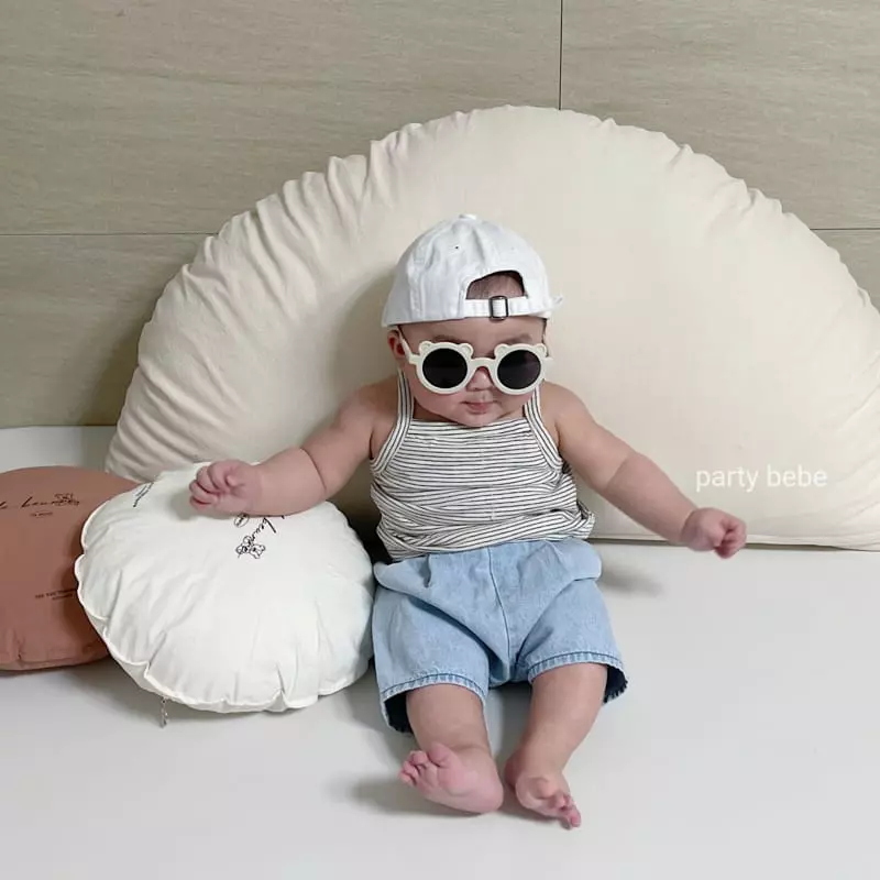 Party Kids - Korean Baby Fashion - #babylifestyle - Toz String Sleeveless - 2