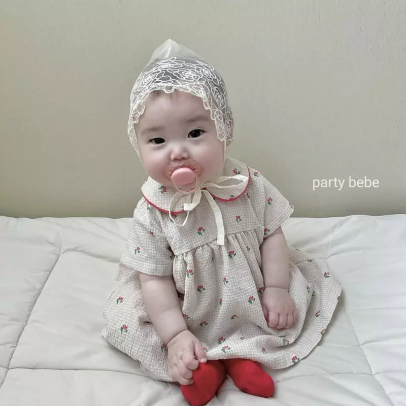 Party Kids - Korean Baby Fashion - #babylifestyle - Tulip One-piece Bloomer Set
