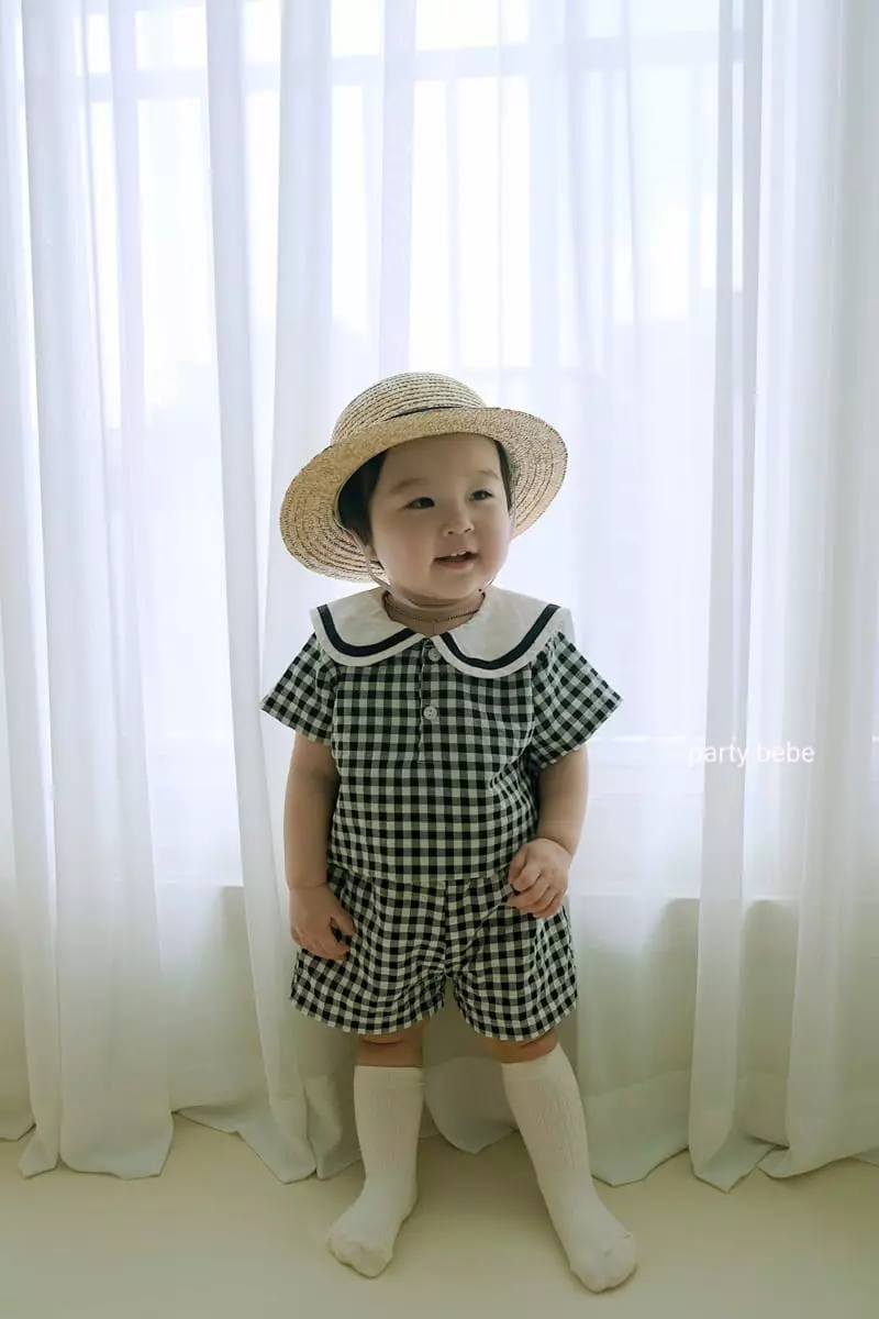 Party Kids - Korean Baby Fashion - #babyoninstagram - Marine Top Bottom Set - 2