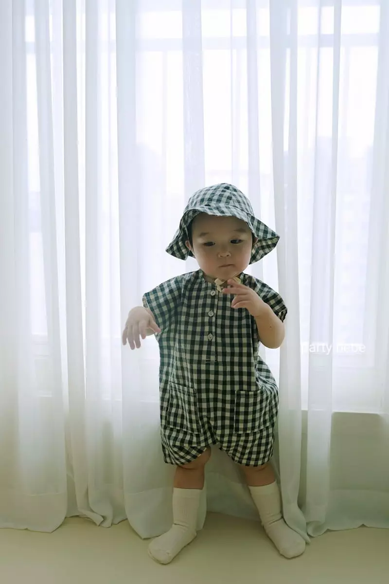 Party Kids - Korean Baby Fashion - #babyoninstagram - Square Bodysuit with Buck Hat