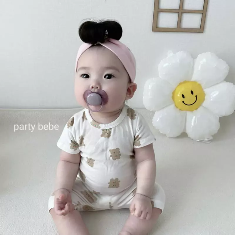 Party Kids - Korean Baby Fashion - #babyootd - Cherry Bear Easywear - 9