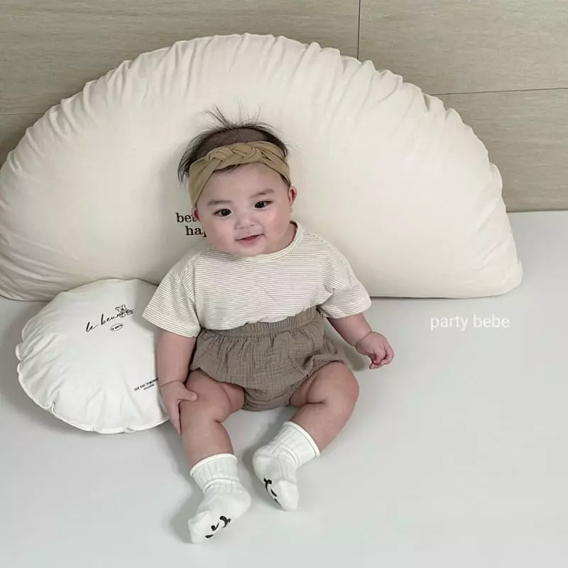 Party Kids - Korean Baby Fashion - #babyootd - Pom Pom Bloomer - 5