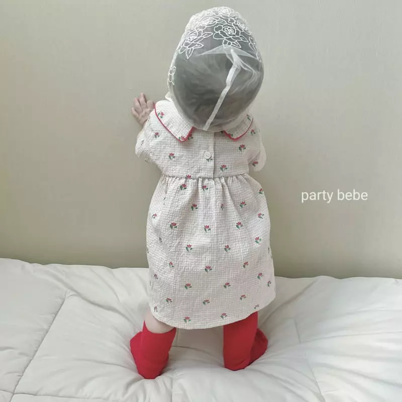 Party Kids - Korean Baby Fashion - #babyootd - Tulip One-piece Bloomer Set - 3