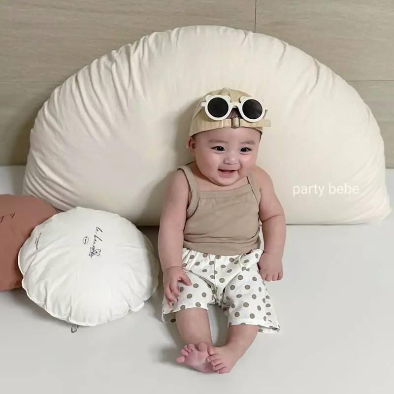 Party Kids - Korean Baby Fashion - #babyoutfit - Toz String Sleeveless - 5