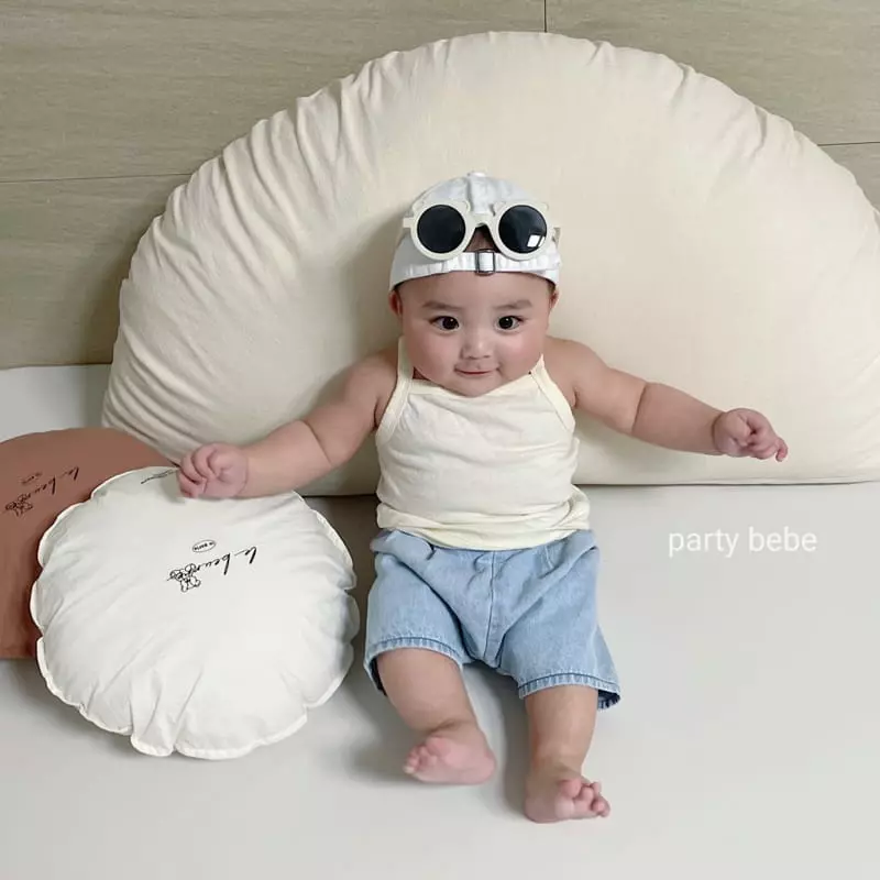 Party Kids - Korean Baby Fashion - #babyoutfit - Toz String Sleeveless - 6