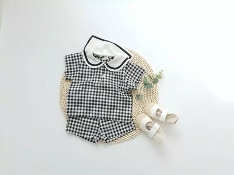 Party Kids - Korean Baby Fashion - #babyoutfit - Marine Top Bottom Set - 5
