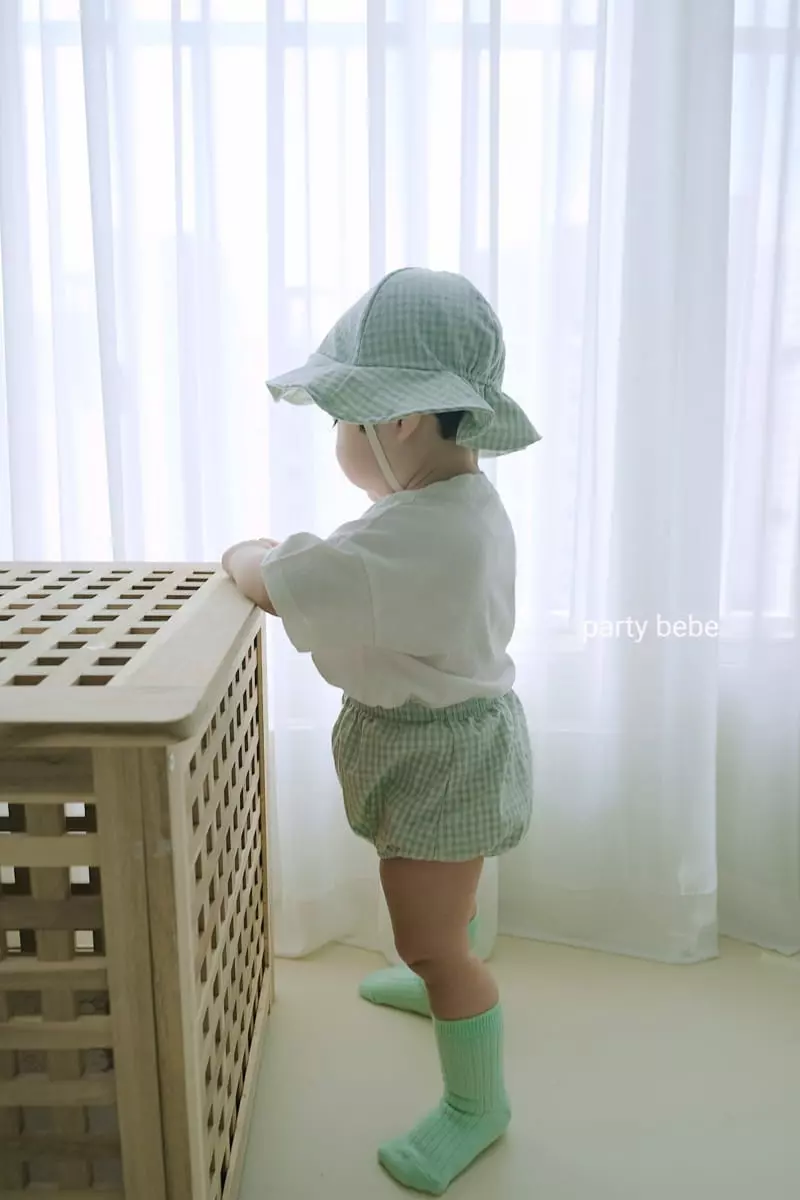 Party Kids - Korean Baby Fashion - #babyoutfit - Maman Top Bloomer with Bucket Hat - 2