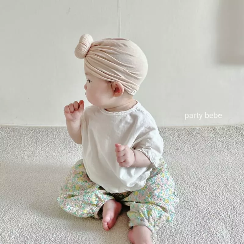 Party Kids - Korean Baby Fashion - #babyoutfit - Flower Pants - 8