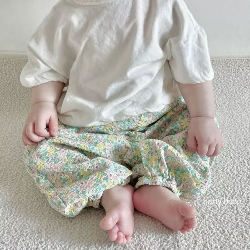 Party Kids - Korean Baby Fashion - #babyoutfit - Flower Pants - 9
