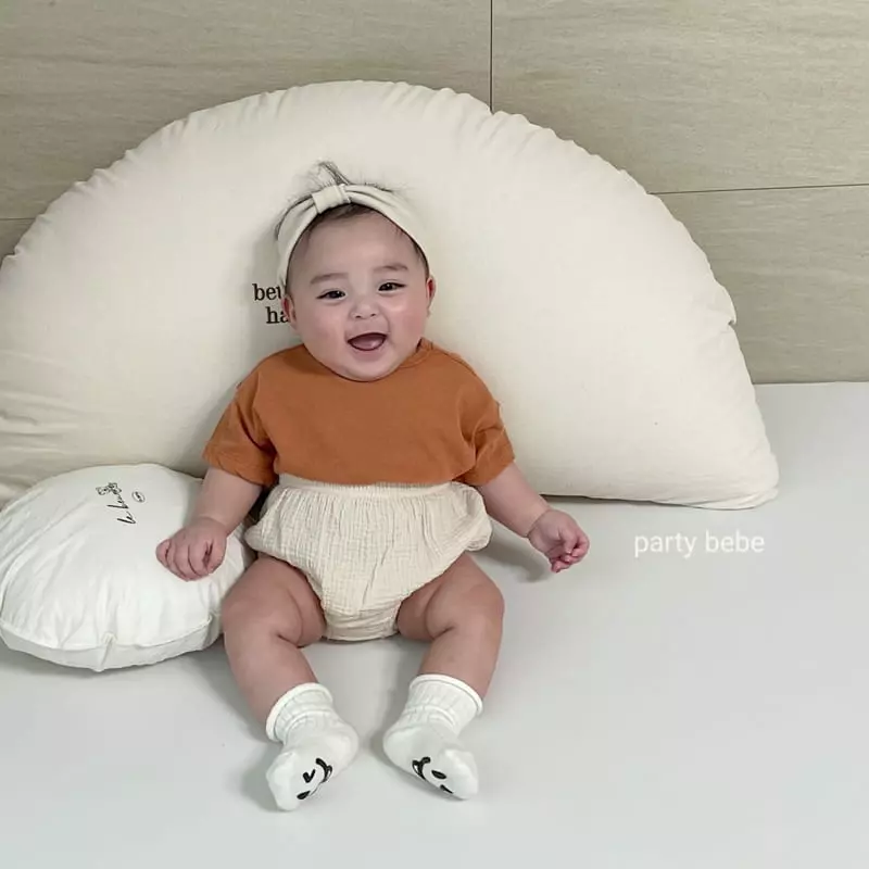 Party Kids - Korean Baby Fashion - #babyoutfit - Pom Pom Bloomer - 7