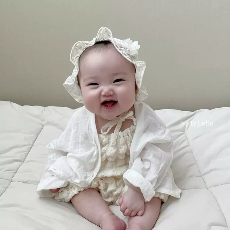 Party Kids - Korean Baby Fashion - #babyoutfit - Tailor Romper - 3
