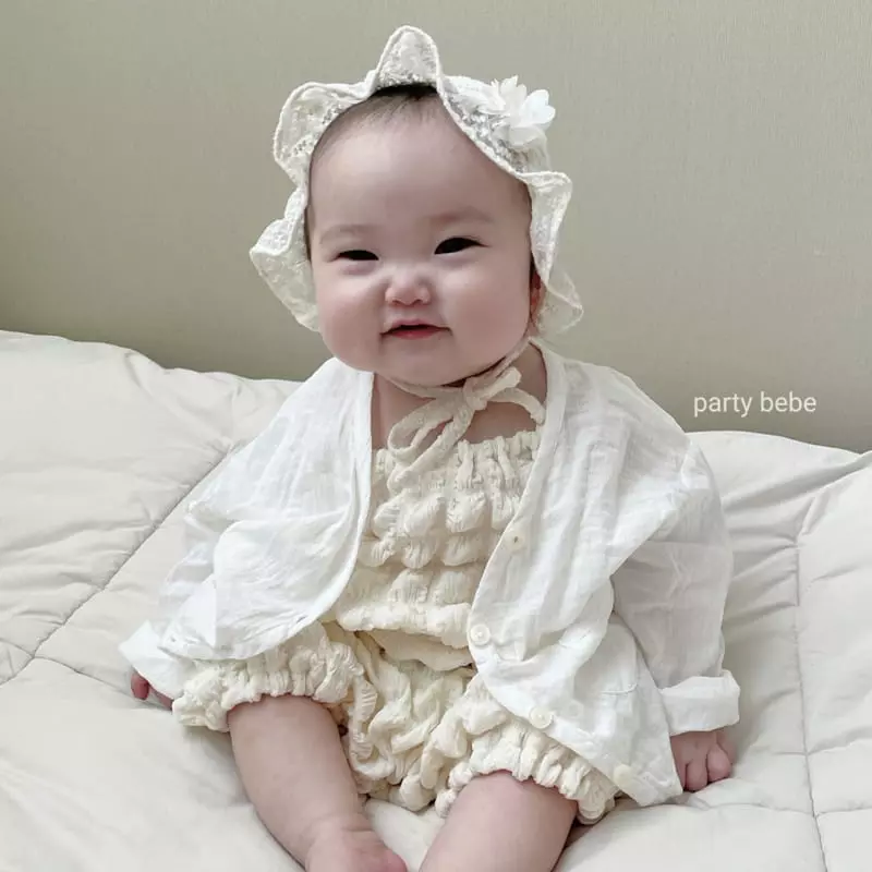 Party Kids - Korean Baby Fashion - #babyoutfit - Tailor Romper - 4