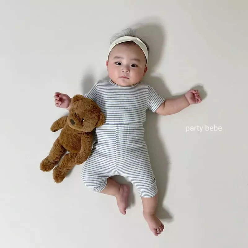 Party Kids - Korean Baby Fashion - #babywear - Stripes Cong Easywear