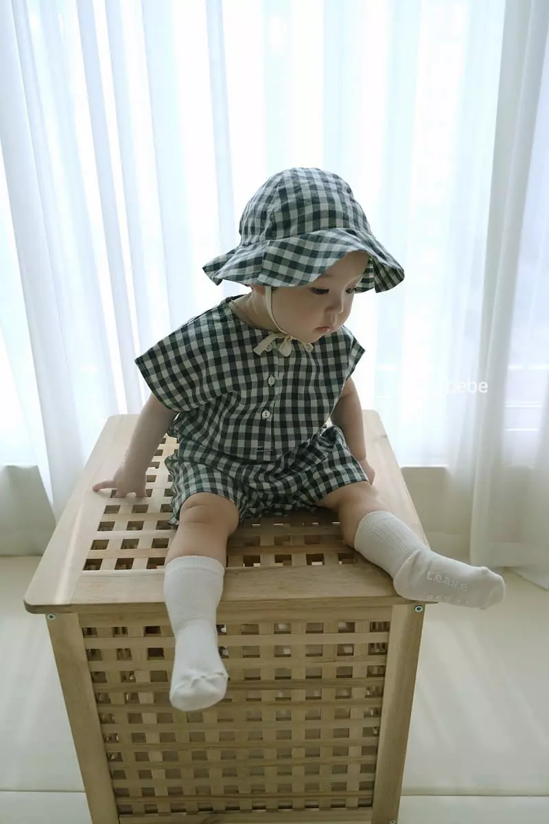 Party Kids - Korean Baby Fashion - #babywear - Square Bodysuit with Buck Hat - 5