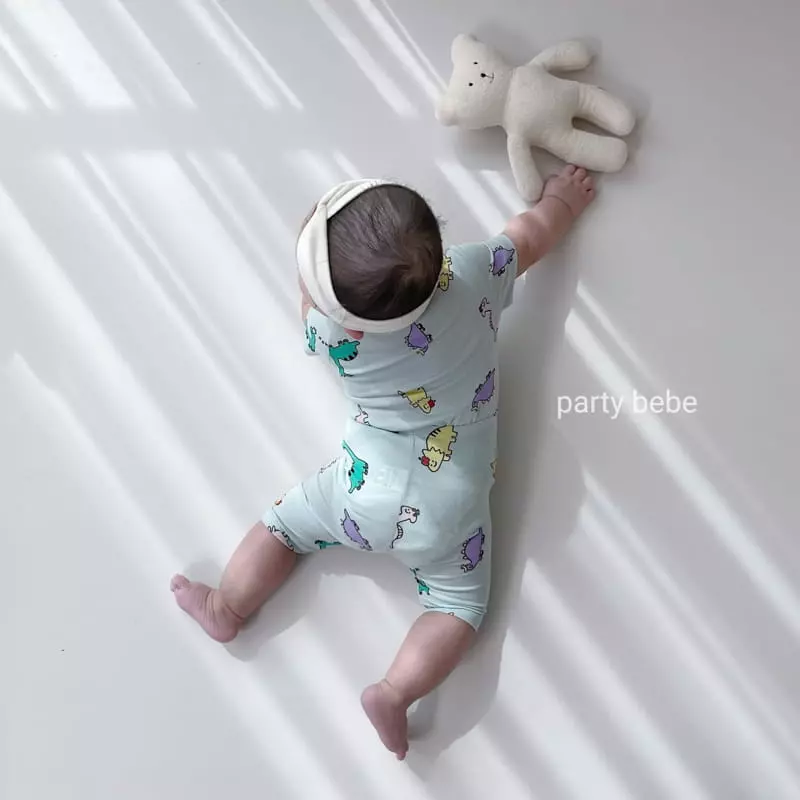 Party Kids - Korean Baby Fashion - #babywear - Dino Easywear