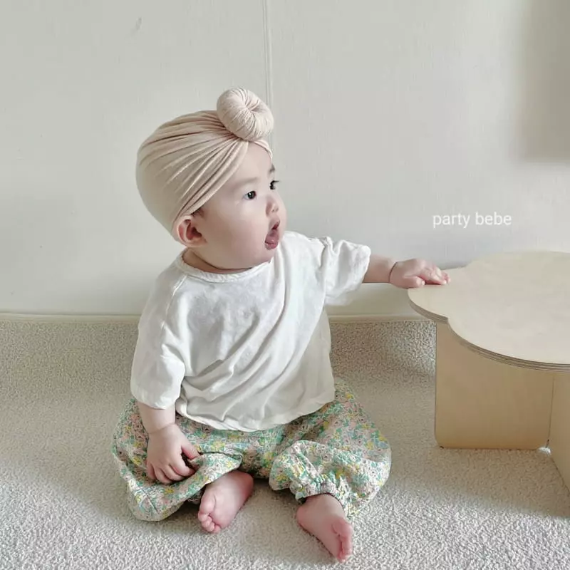 Party Kids - Korean Baby Fashion - #babywear - Flower Pants - 10