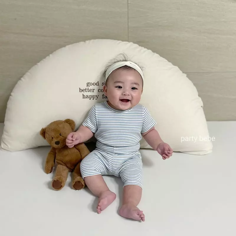 Party Kids - Korean Baby Fashion - #onlinebabyboutique - Stripes Cong Easywear - 2
