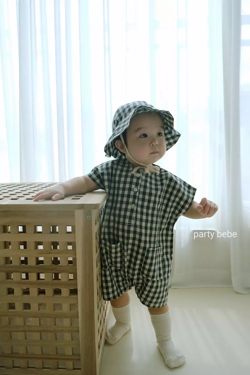 Party Kids - Korean Baby Fashion - #onlinebabyboutique - Square Bodysuit with Buck Hat - 6