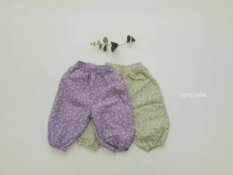 Party Kids - Korean Baby Fashion - #onlinebabyboutique - Flower Pants - 11