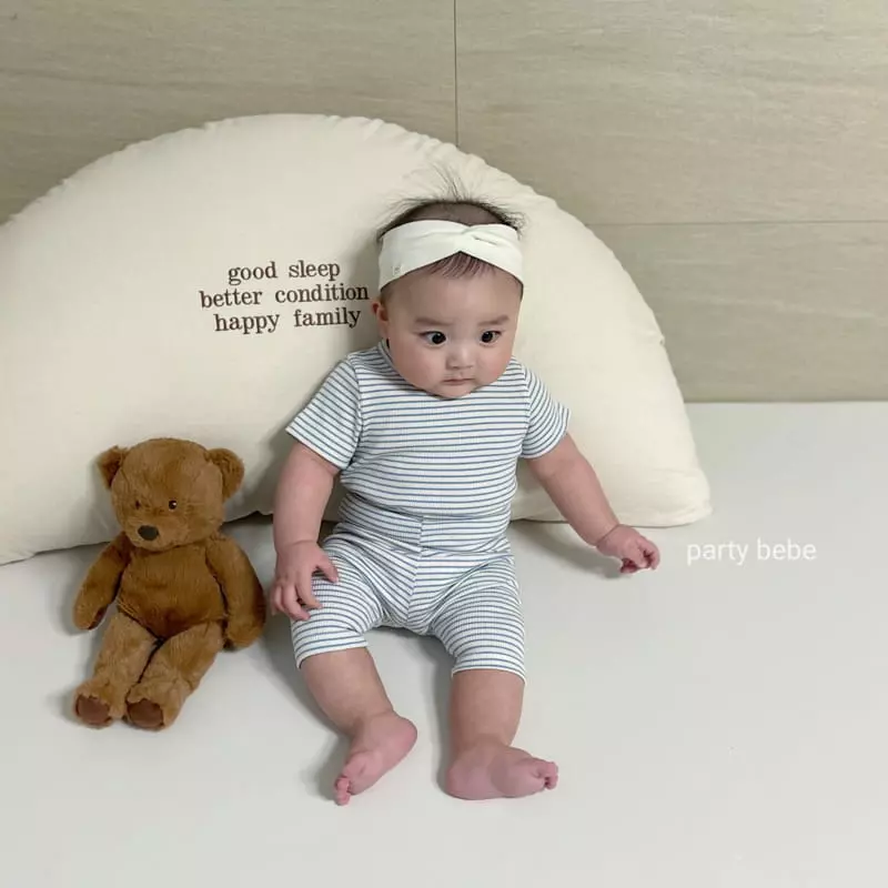 Party Kids - Korean Baby Fashion - #onlinebabyshop - Stripes Cong Easywear - 3