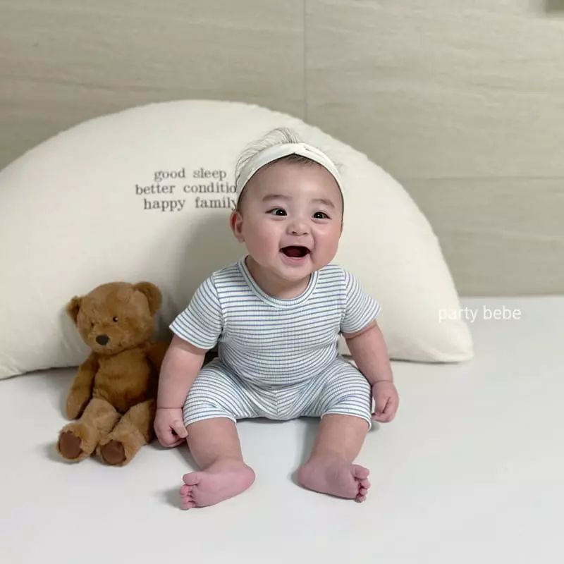 Party Kids - Korean Baby Fashion - #onlinebabyshop - Stripes Cong Easywear - 4