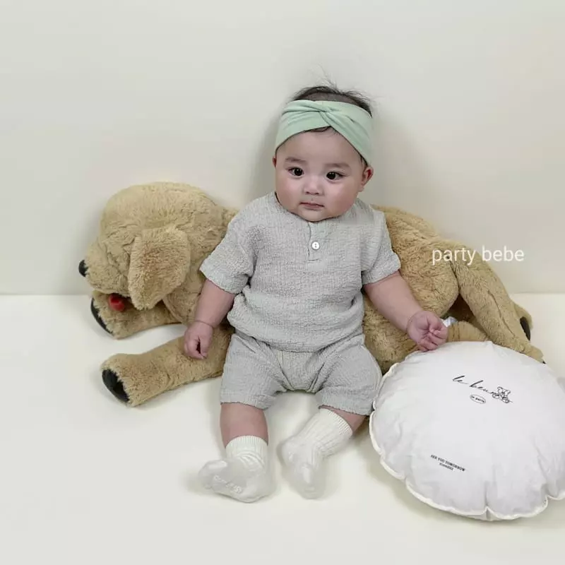 Party Kids - Korean Baby Fashion - #smilingbaby - Ice Top Bottom Set - 2