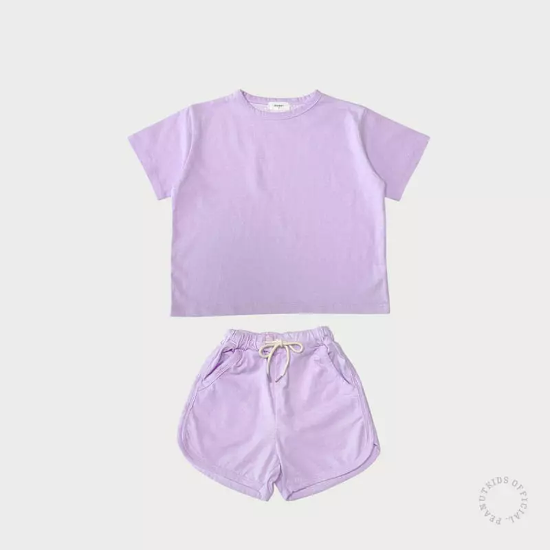 Peanut - Korean Children Fashion - #discoveringself - Pigment Top Bottom Set