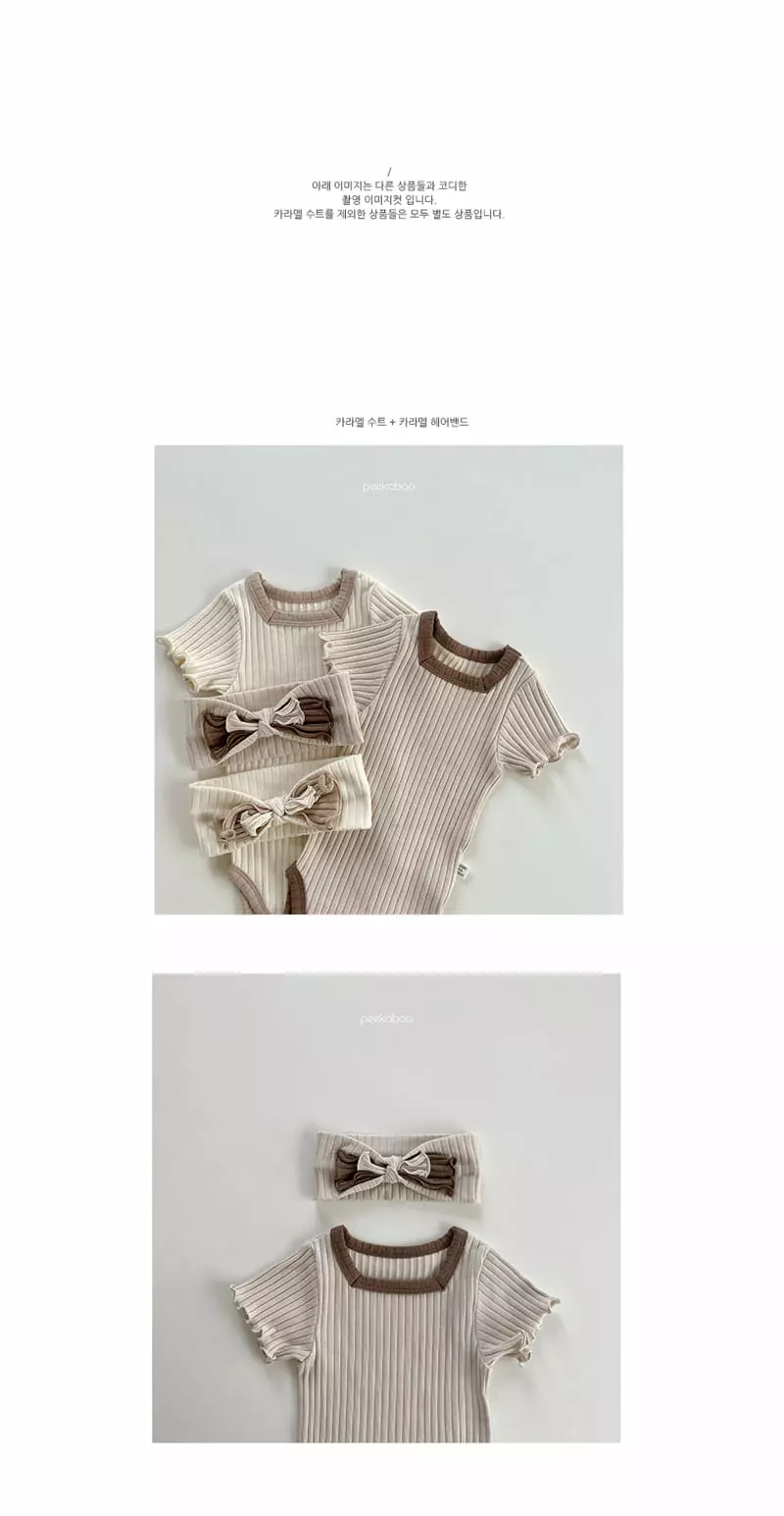 Peekaboo - Korean Baby Fashion - #babywear - Caramel Bodysuit - 3