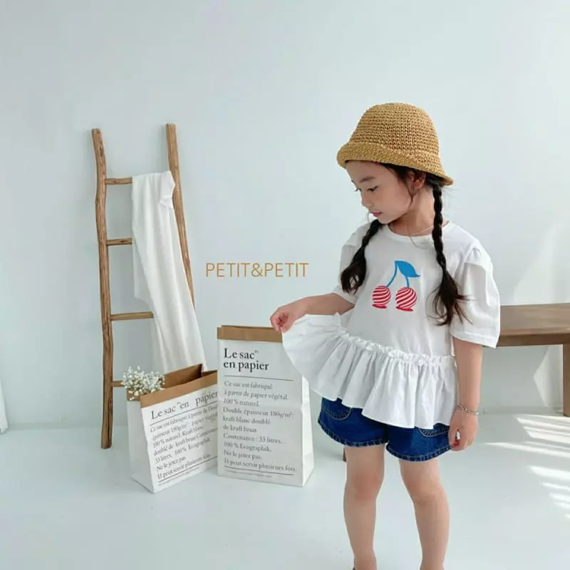 Petit & Petit - Korean Children Fashion - #Kfashion4kids - Cherry Puff Tee - 3