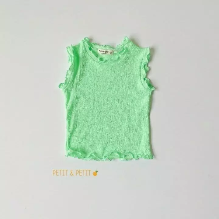 Petit & Petit - Korean Children Fashion - #designkidswear - Terry Sleeveless - 4