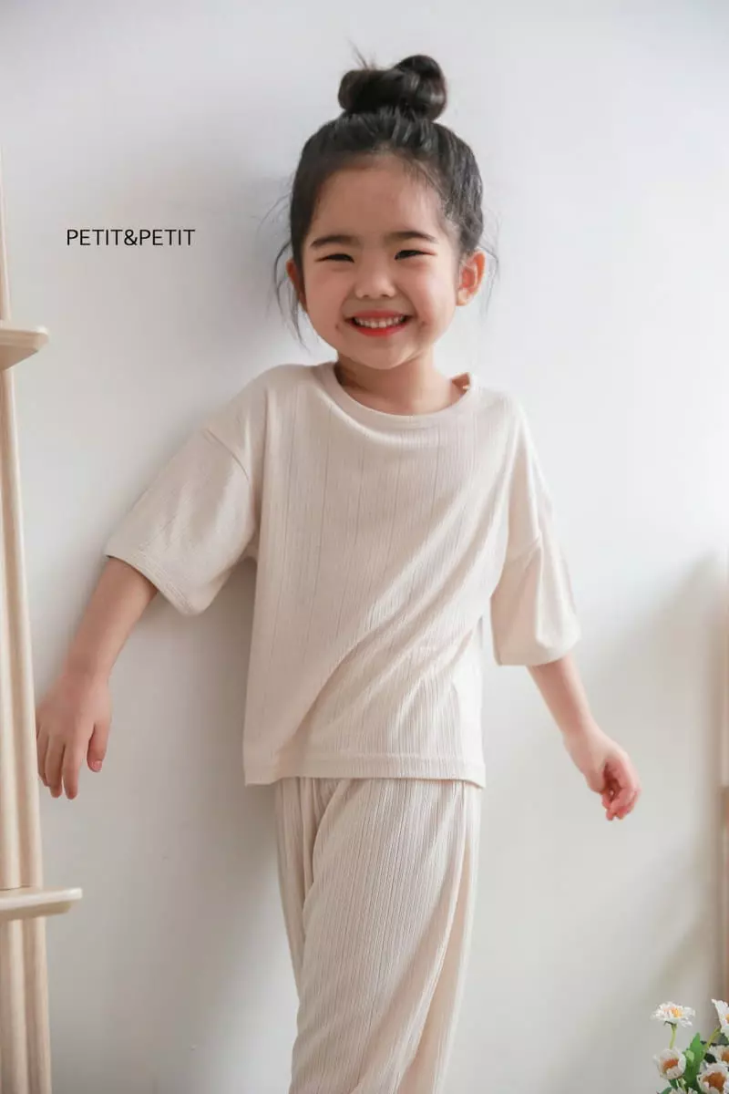Petit & Petit - Korean Children Fashion - #fashionkids - Chalrang Top Bottom Set - 12