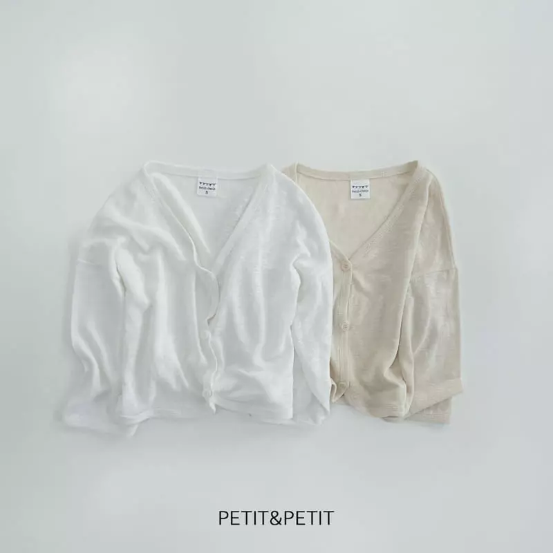 Petit & Petit - Korean Children Fashion - #fashionkids - Linen Cardigan