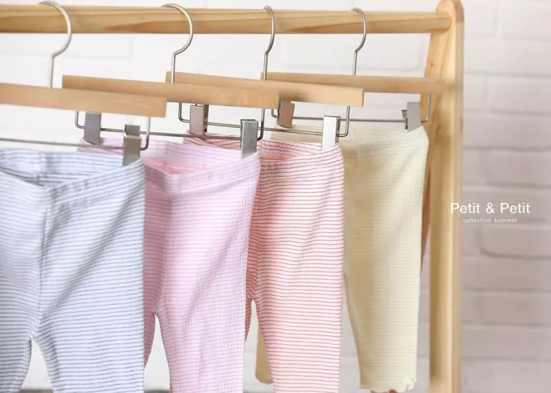Petit & Petit - Korean Children Fashion - #fashionkids - Stripes Leggings - 6