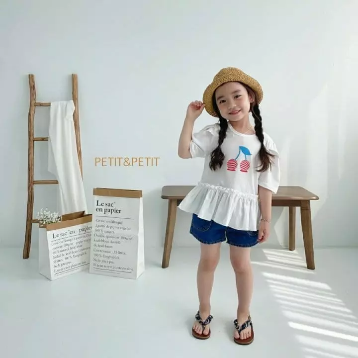 Petit & Petit - Korean Children Fashion - #kidsstore - Cherry Puff Tee