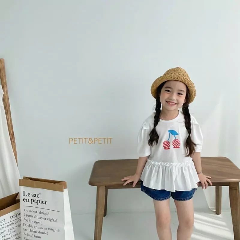 Petit & Petit - Korean Children Fashion - #Kfashion4kids - Cherry Puff Tee - 4
