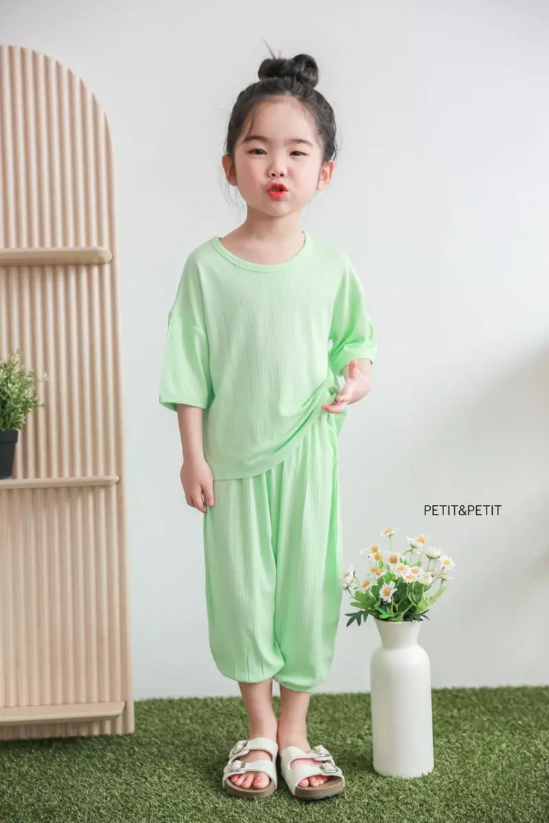 Petit & Petit - Korean Children Fashion - #littlefashionista - Chalrang Top Bottom Set